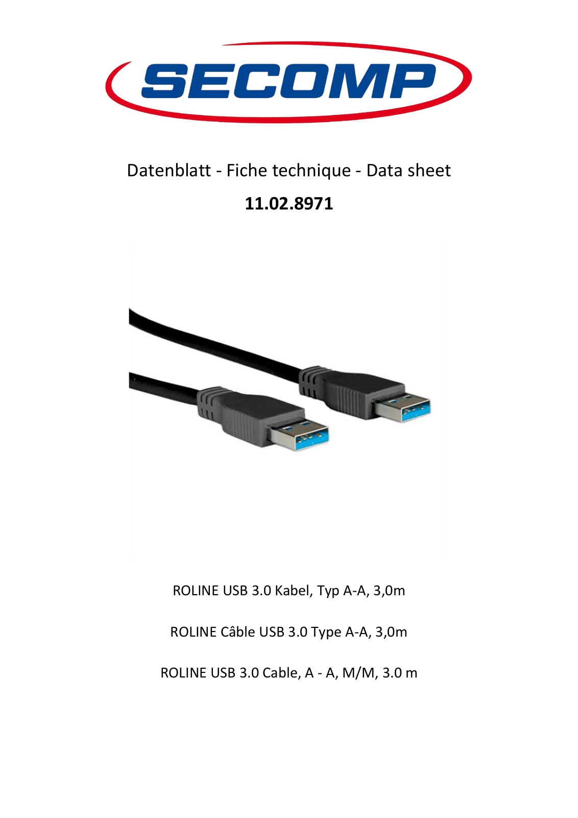 ROLINE 11028971 Datasheet - ManualMachine.com