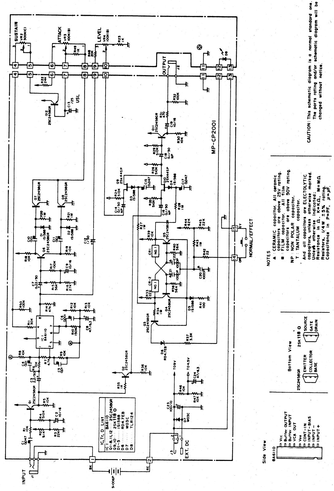 Ibanez cp10 schematic