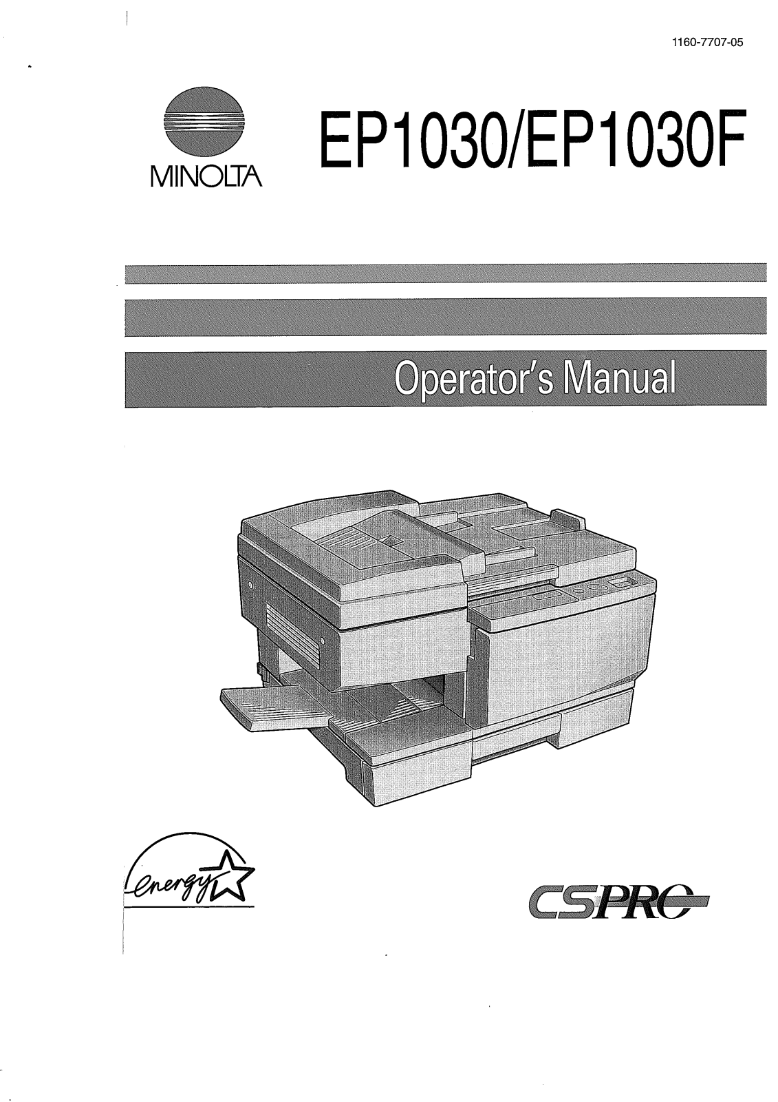 Konica Minolta EP1030F, EP1031F, EP1030 User Manual