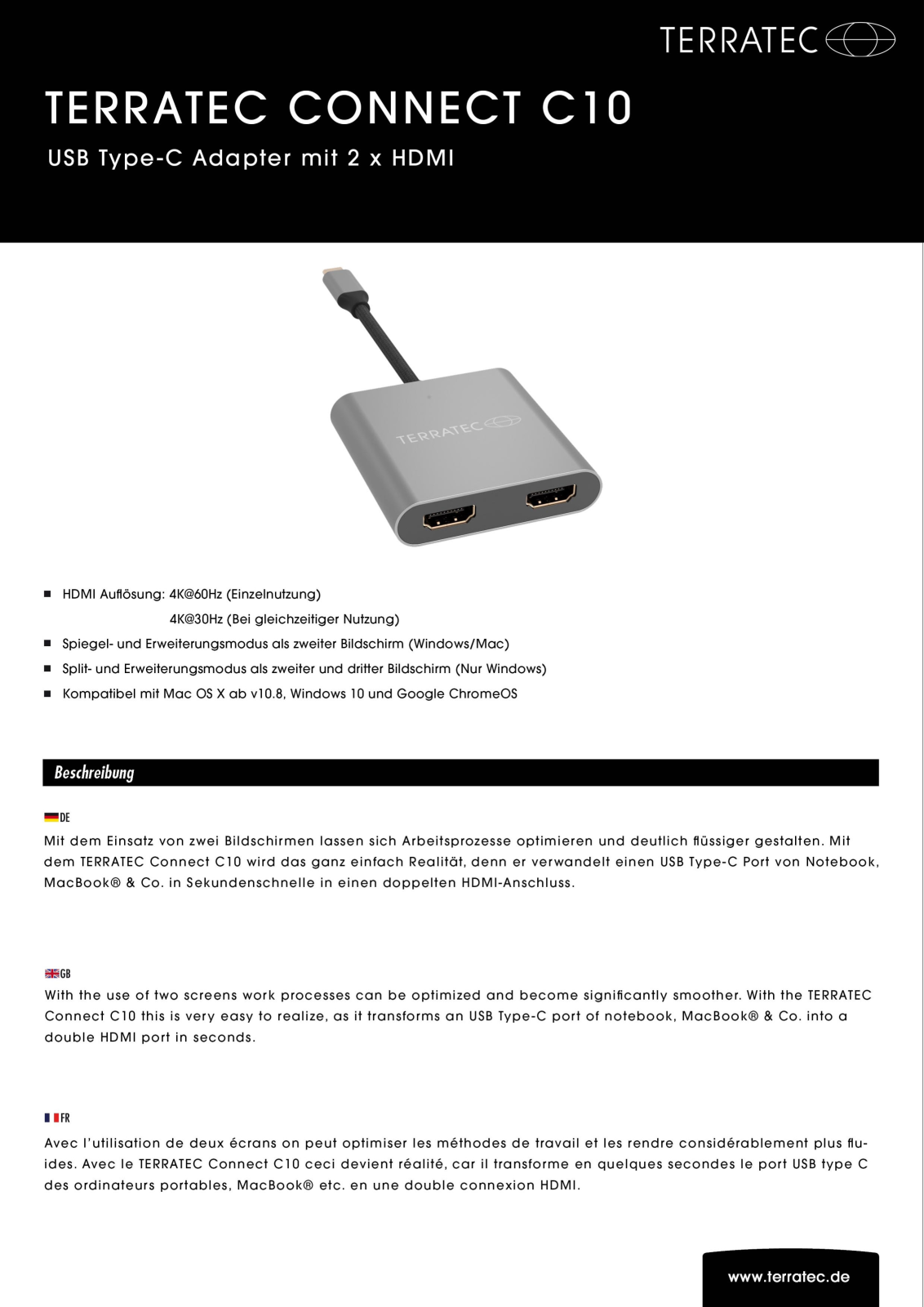 TERRATEC TERRATEC 306697 Datasheet - ManualMachine.com