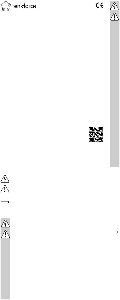 Renkforce 1539793 Operating Instructions