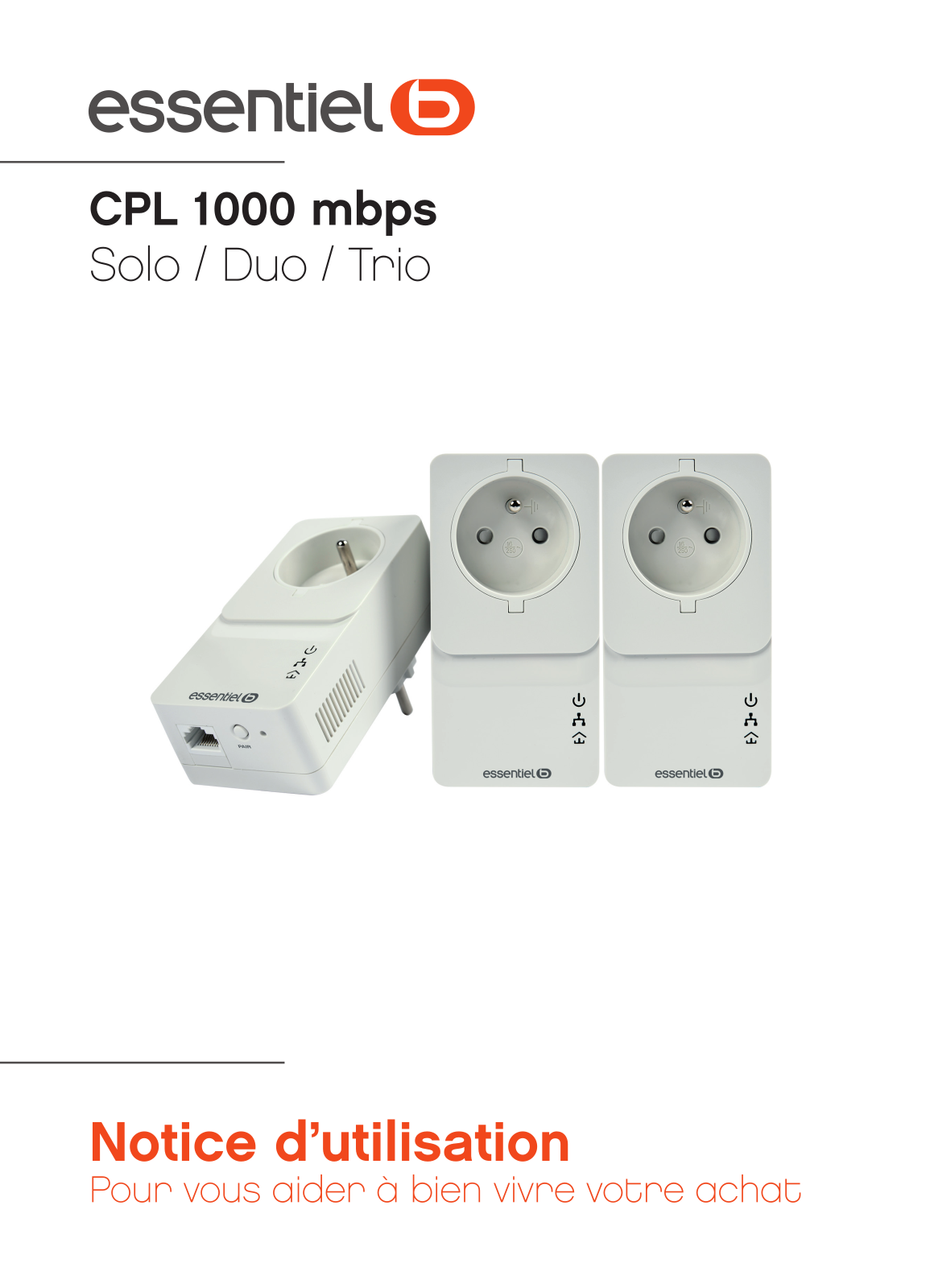 Essentielb CPL 1000 mbps User Manual