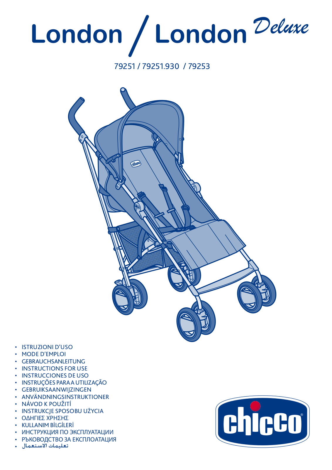 Chicco LONDON, LONDON DELUXE User Manual