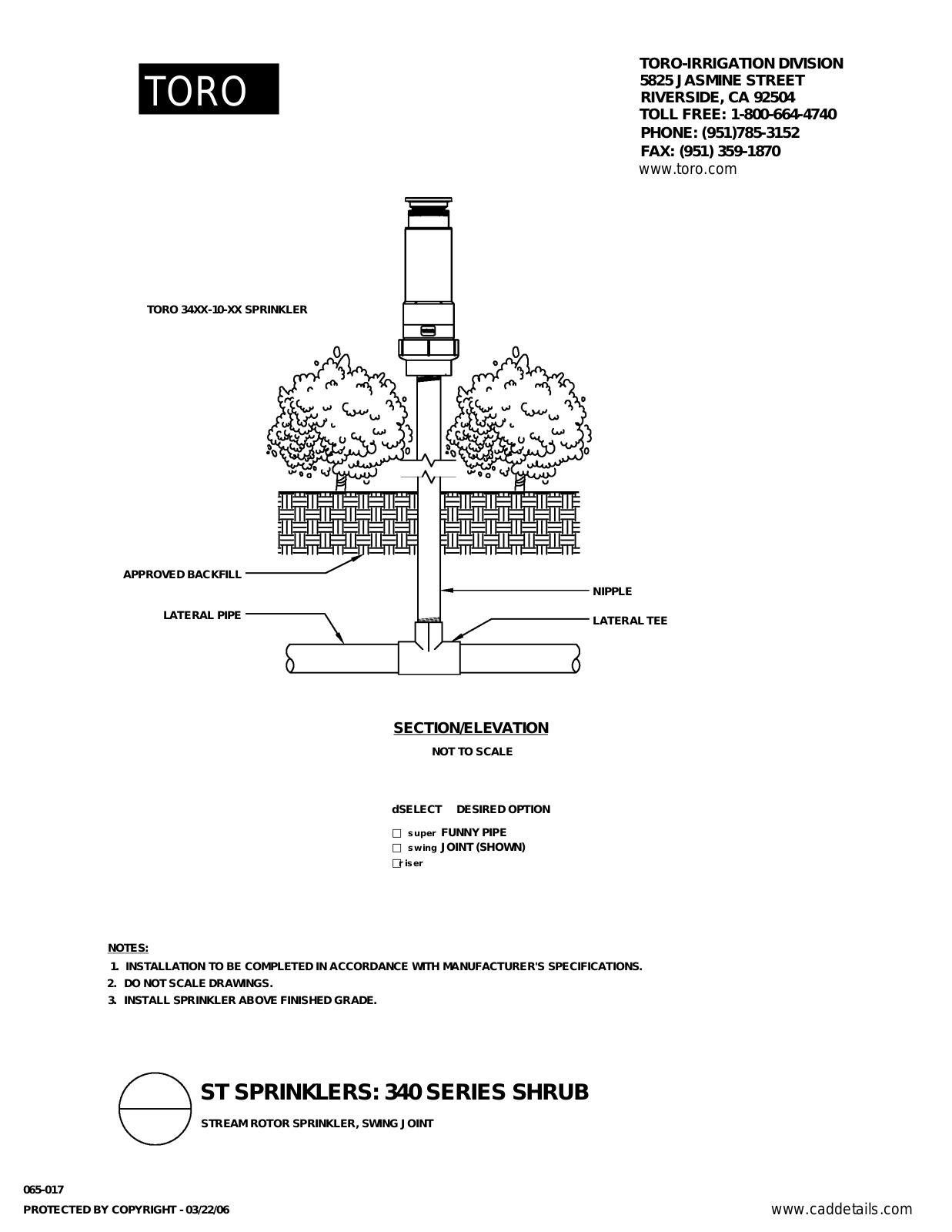 Toro 34XX-10-XX User Manual