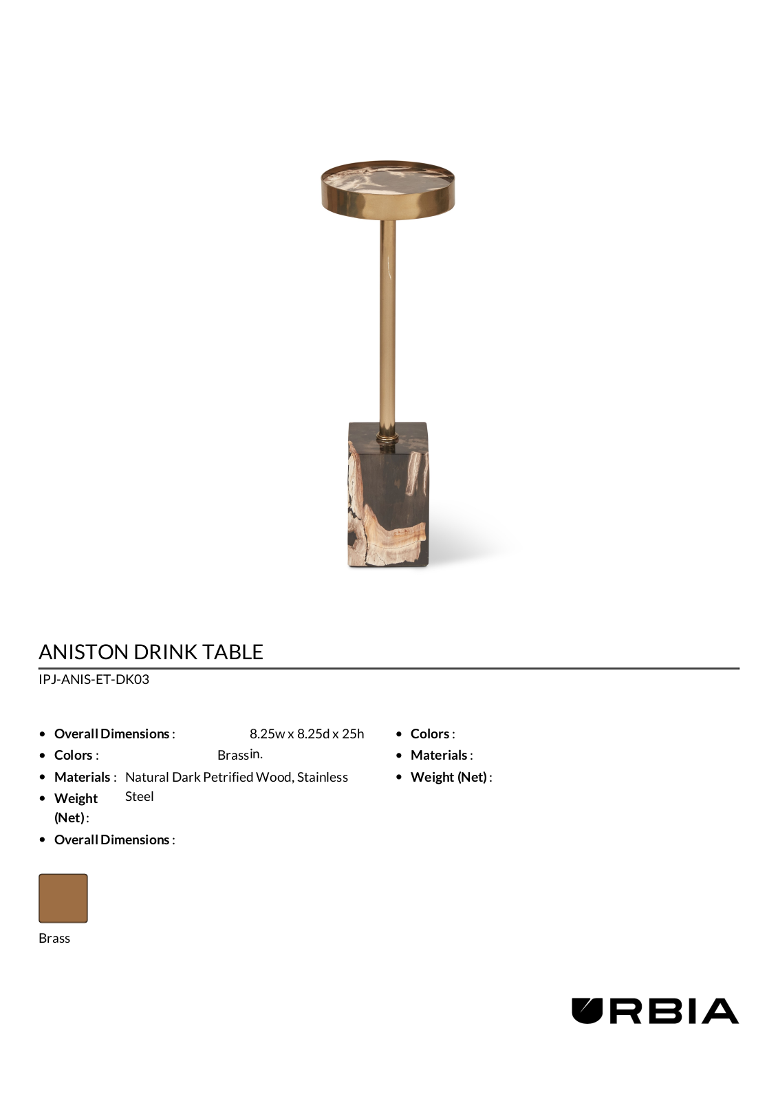 Urbia BRBI2239 Specifications - ManualMachine.com