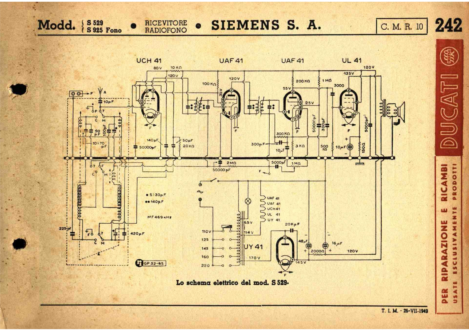 Siemens s 529 schematic