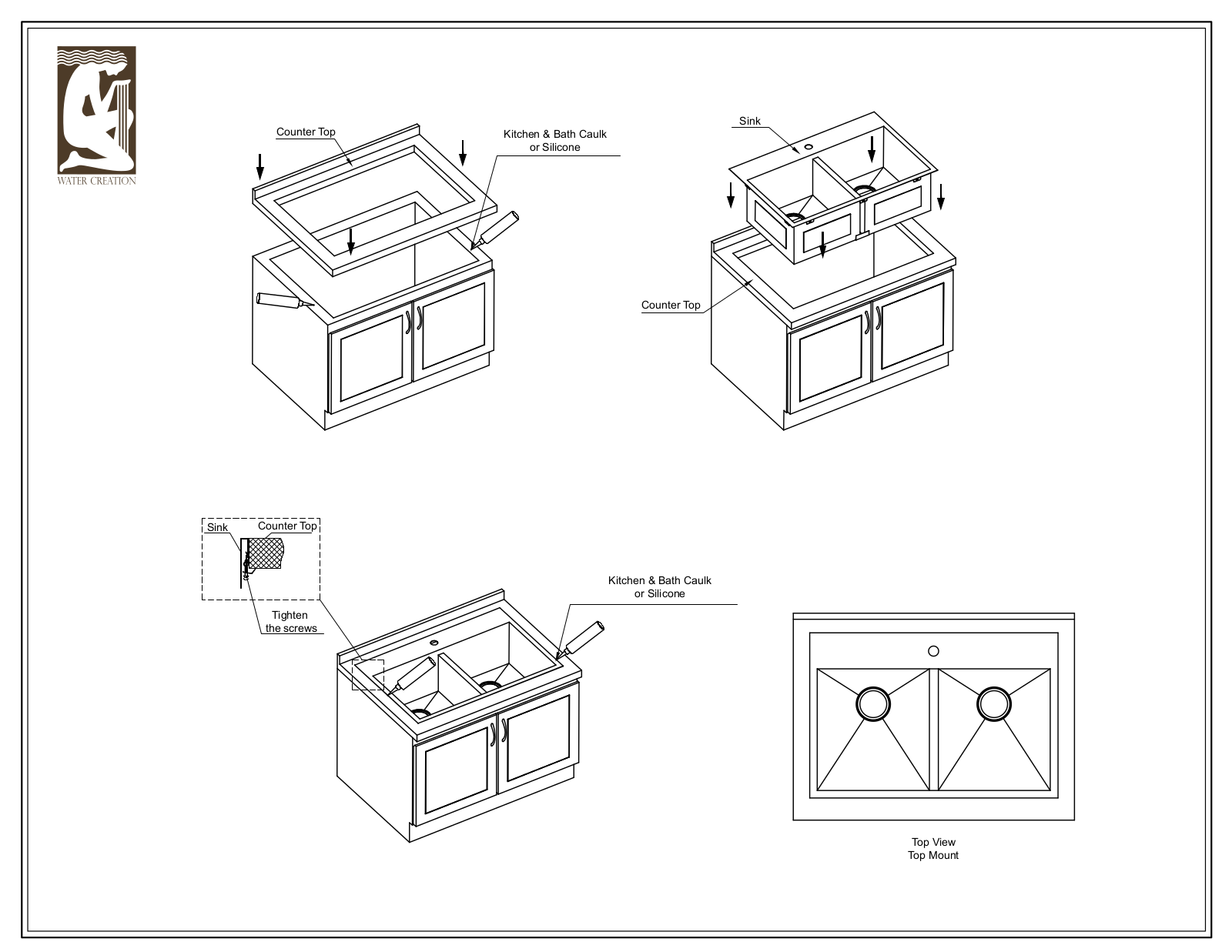 Water Creation SSTD3322A16, SSSGTD3322A, SSSGTD3322A16, SSSTD3322A16, SSTS3322A16 User Manual