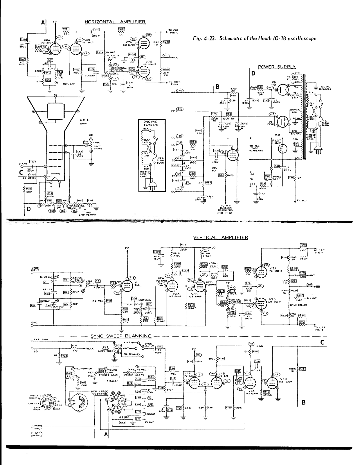 Heath Company IO-18 Schematic