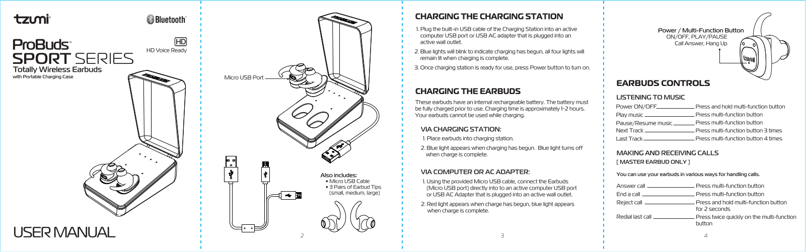 Tzumi ProBuds Sport User Manual