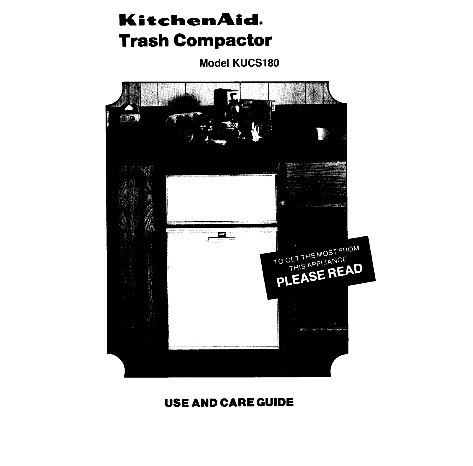 KitchenAid KUCS180 Owner's Manual