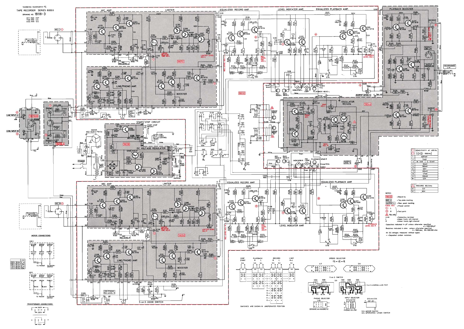 Tandberg 6000-X Schematic