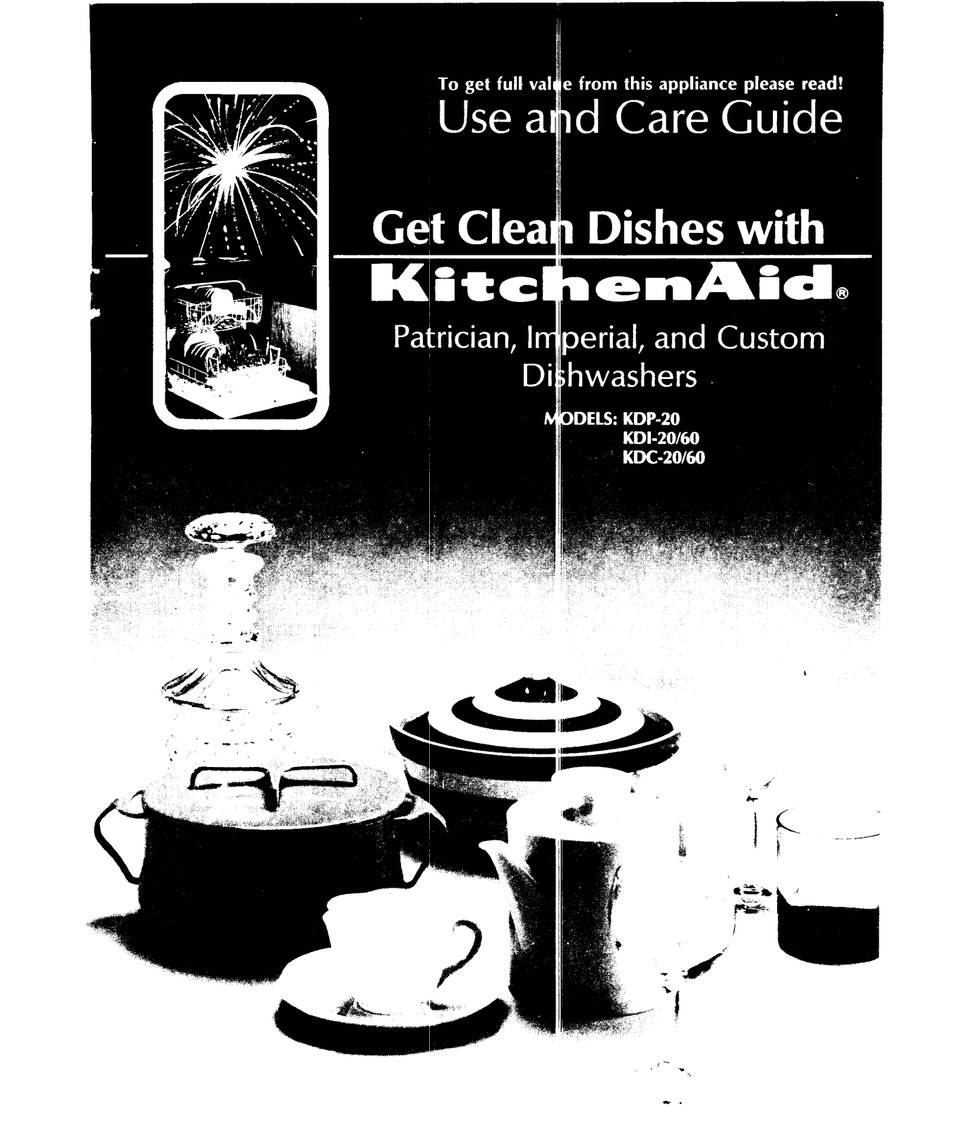KitchenAid KDP-20, KDI-20, KDI-60, KDC-20, KDC-60 Owner's Manual