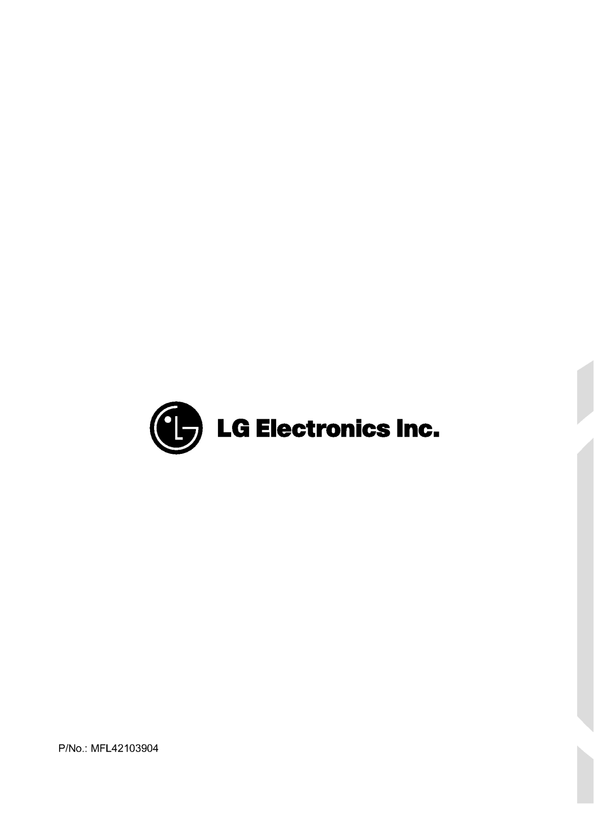 Lg WD-1250MRD User Manual