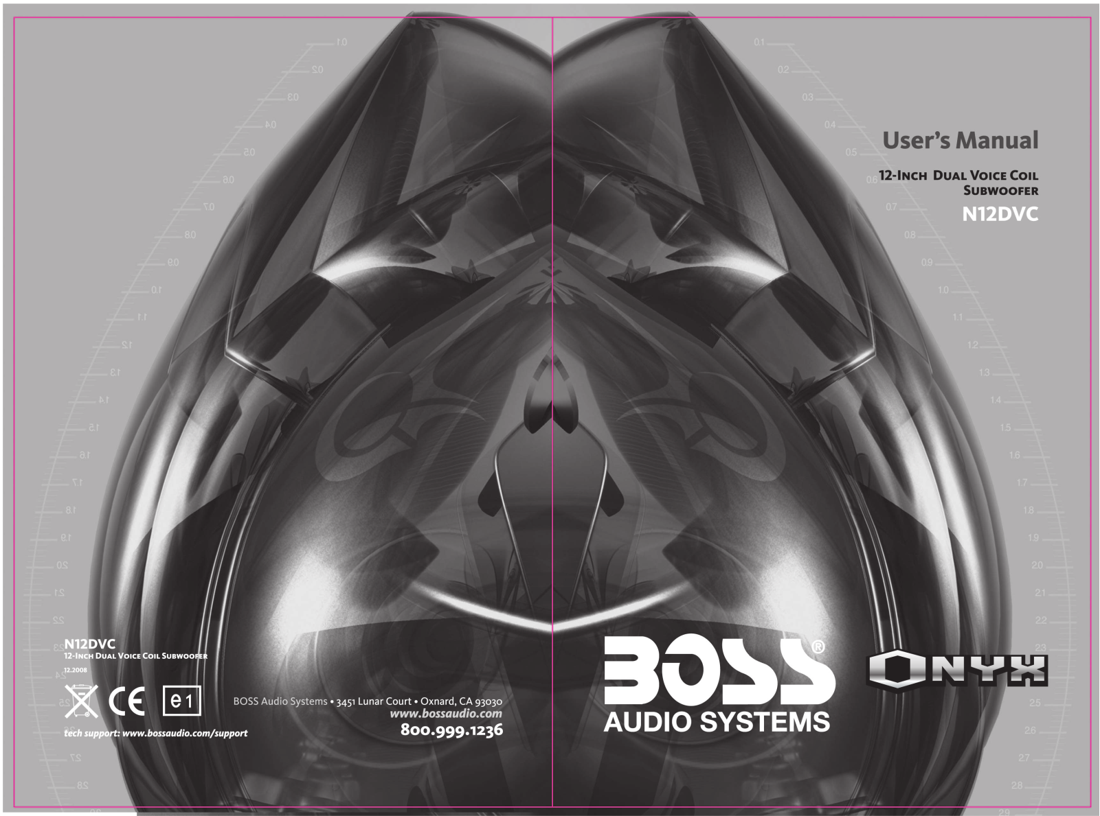 Boss ONYX N12DVC User Manual