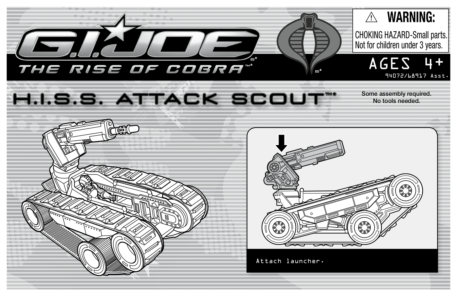 HASBRO GI Joe ROC H.I.S.S. Attack Scout User Manual