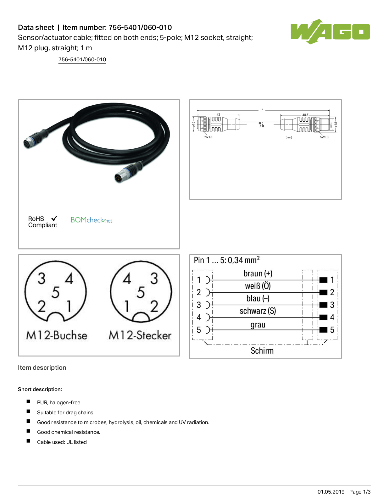 Wago 756-5401/060-010 Data Sheet