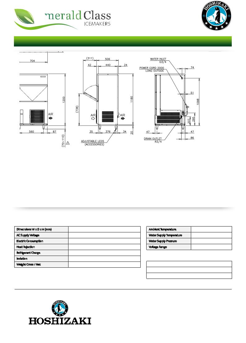 Hoshizaki IM-130NE-HC, IM-130NE-HC-23 User guide