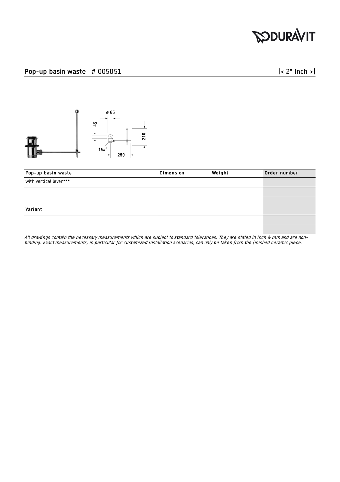 Duravit DRV1948 Dimensions - ManualMachine.com