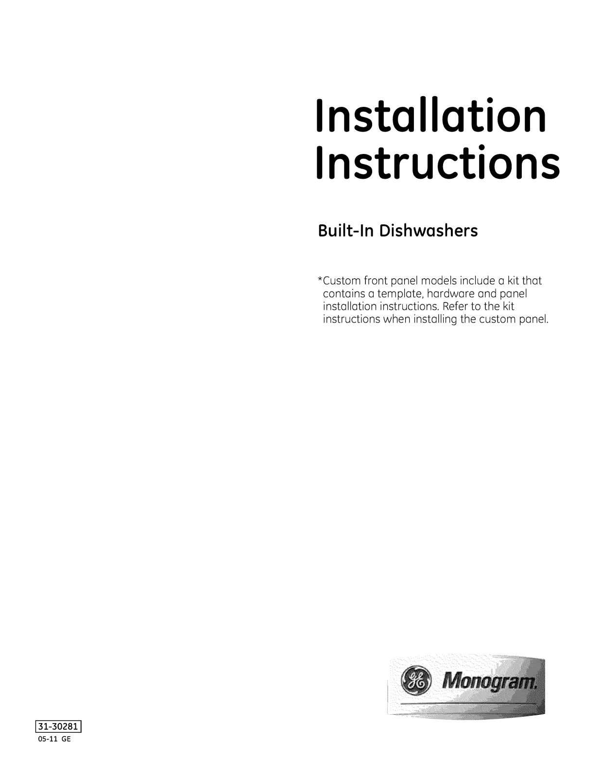 GE ZBD6900D00II, ZBD6900V00II, ZBD6900V50II, ZBD6920D00SS, ZBD6920V00SS Installation Guide - ManualMachine.com