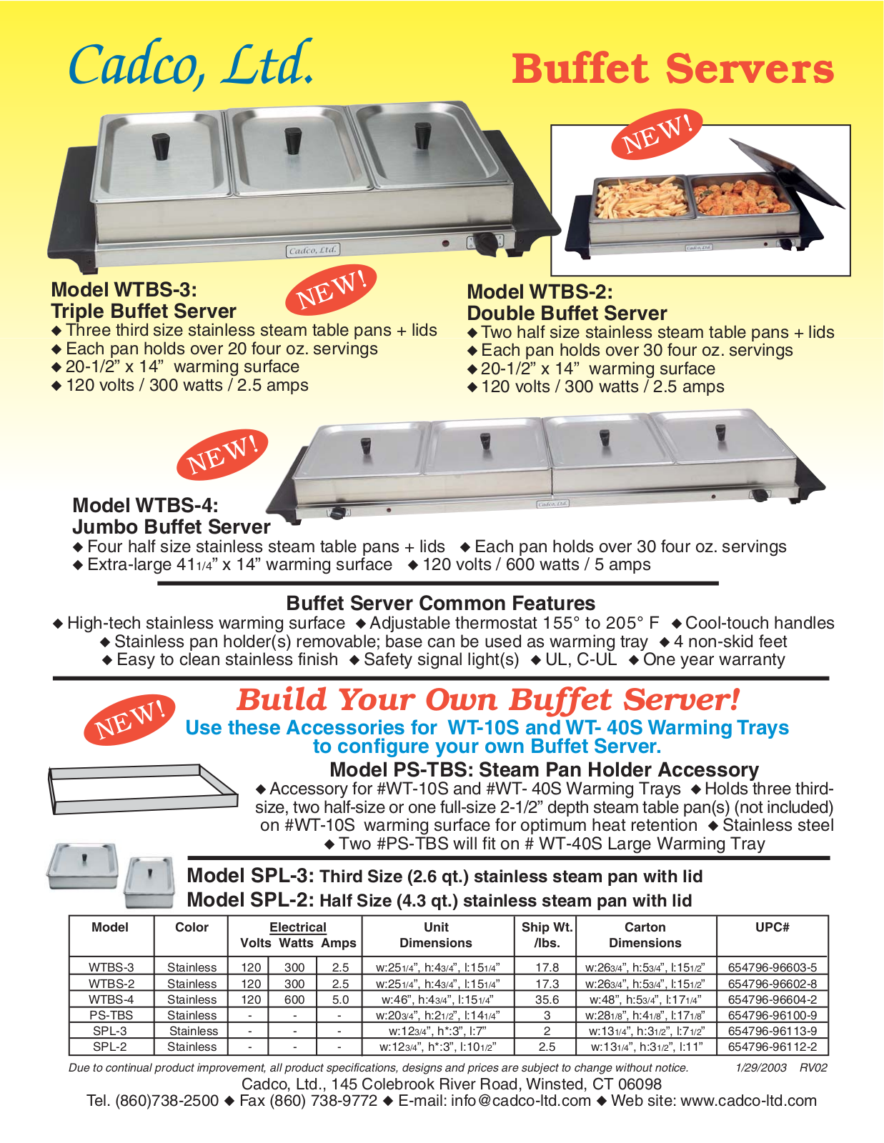 Cadco WTBS-4 User Manual