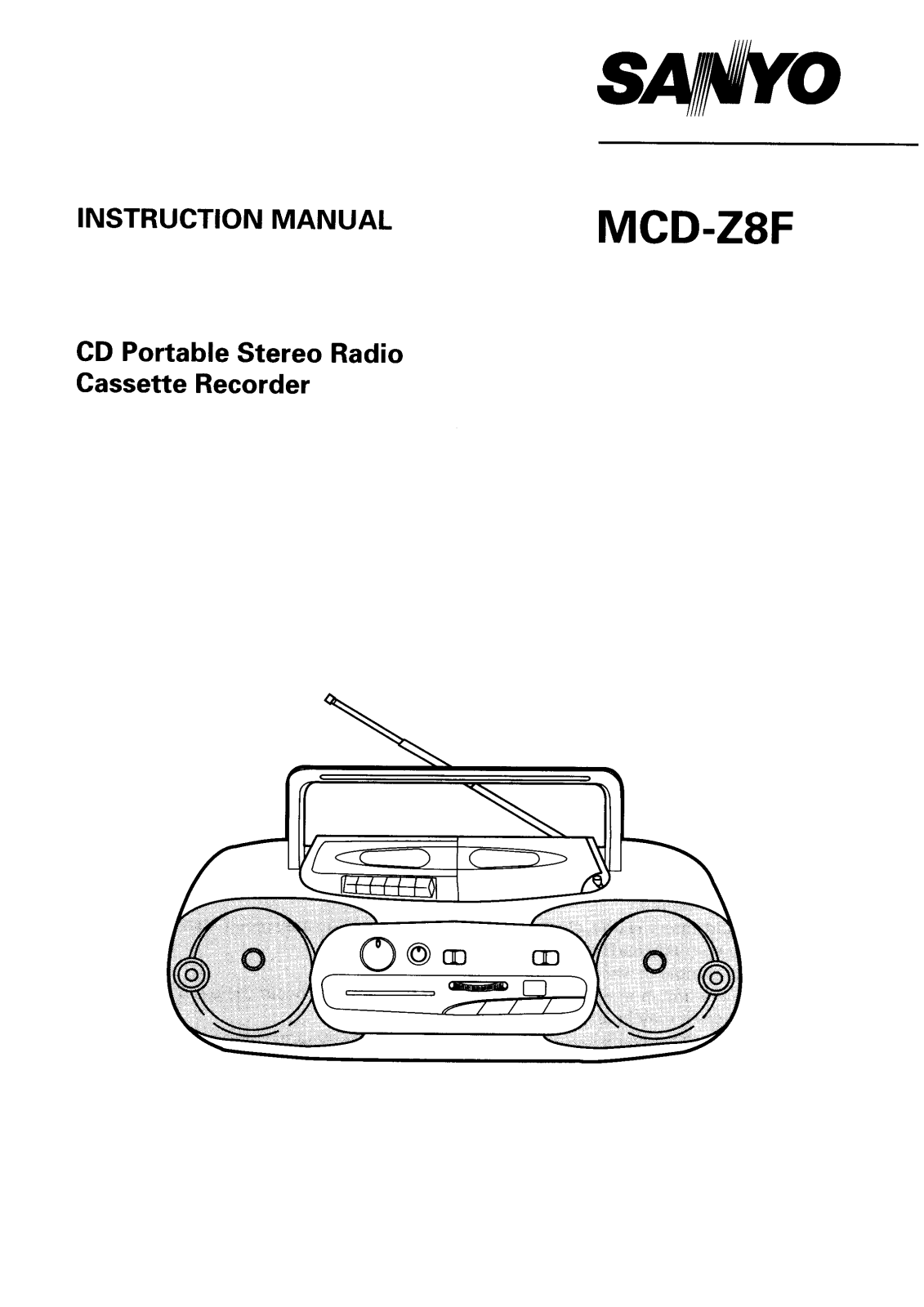 Sanyo MCD-Z8F Instruction Manual