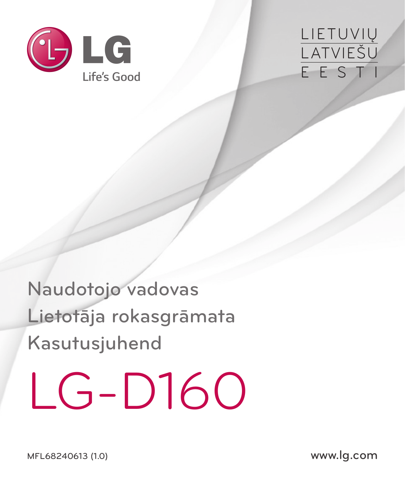 LG LGD160 User manual