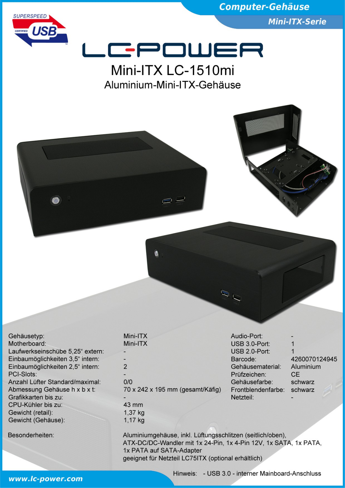 LC-Power LC-1510mi User Manual
