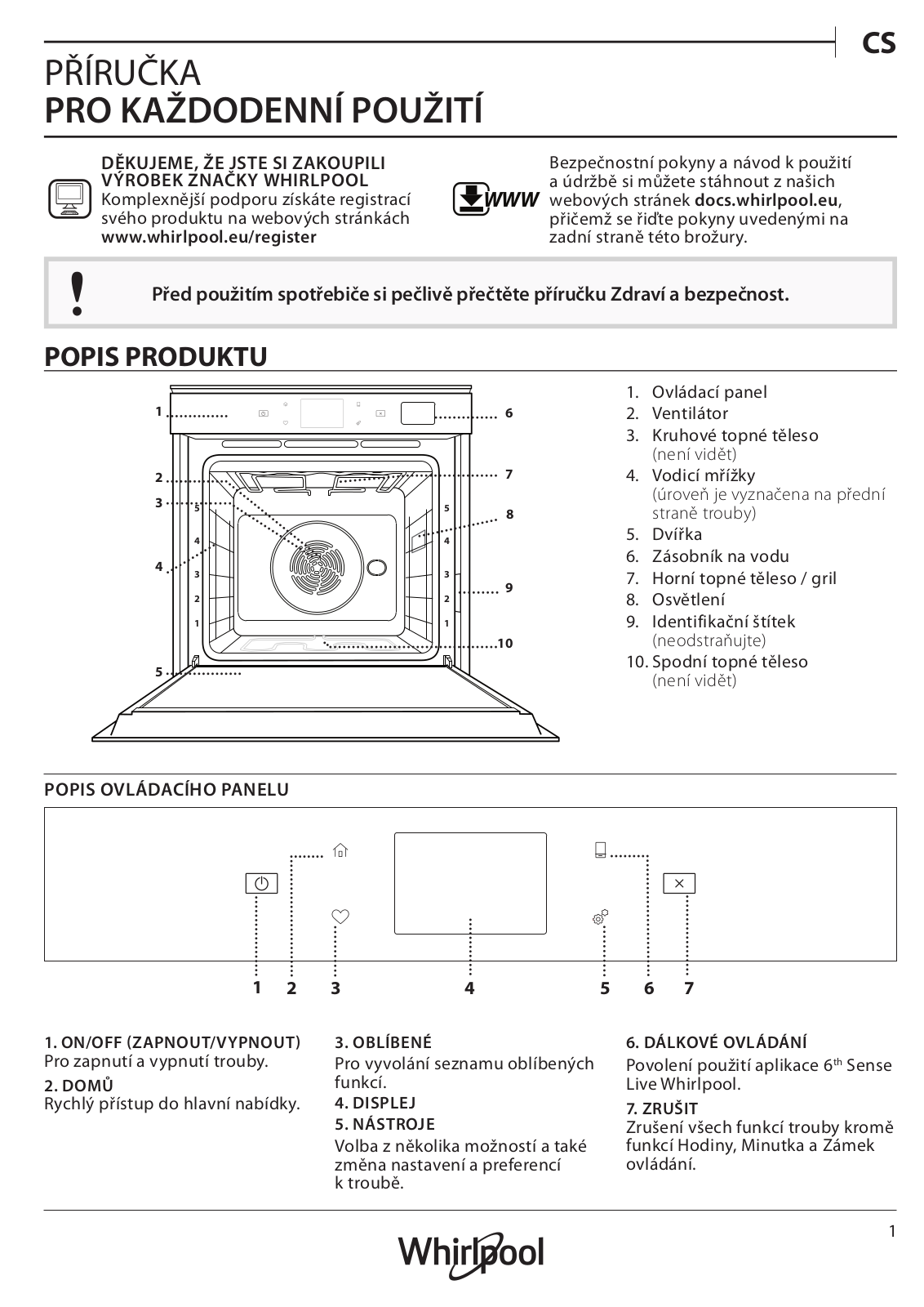 Whirlpool W9OS24S1P User Manual