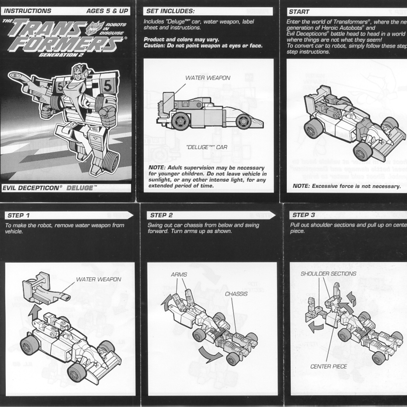 HASBRO Transformers Robots in Disguise Evil Decepticon User Manual