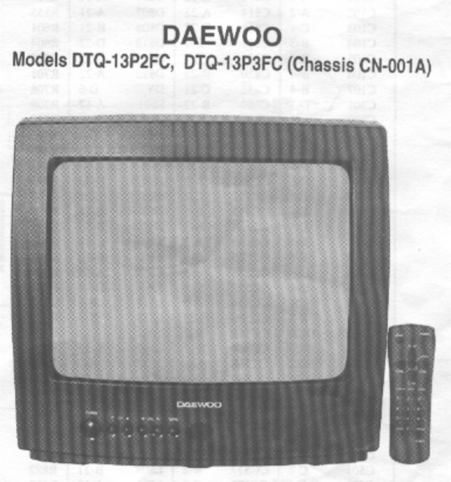 DAEWOO DTQ13P2FC Diagram