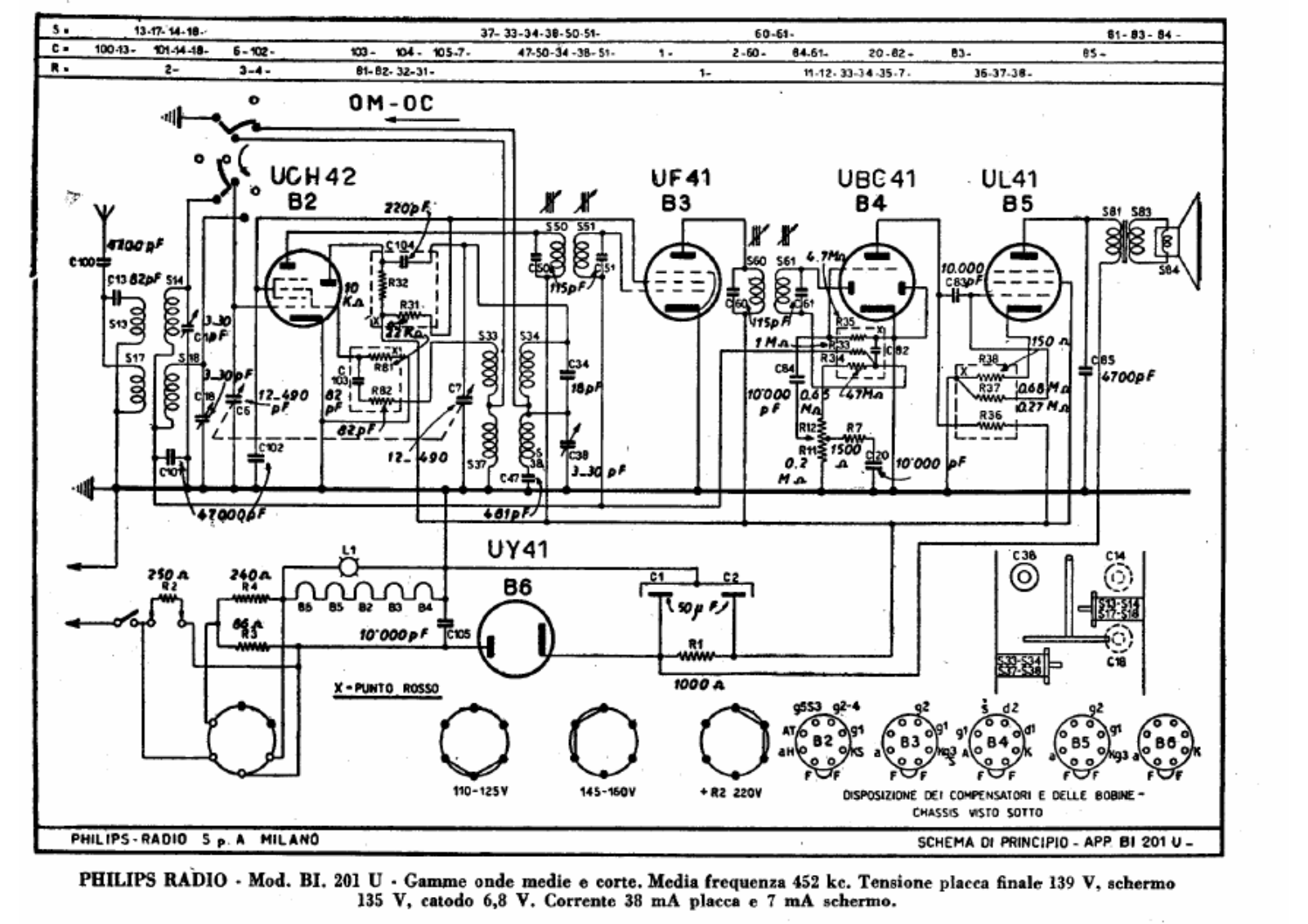 Philips bi201u schematic
