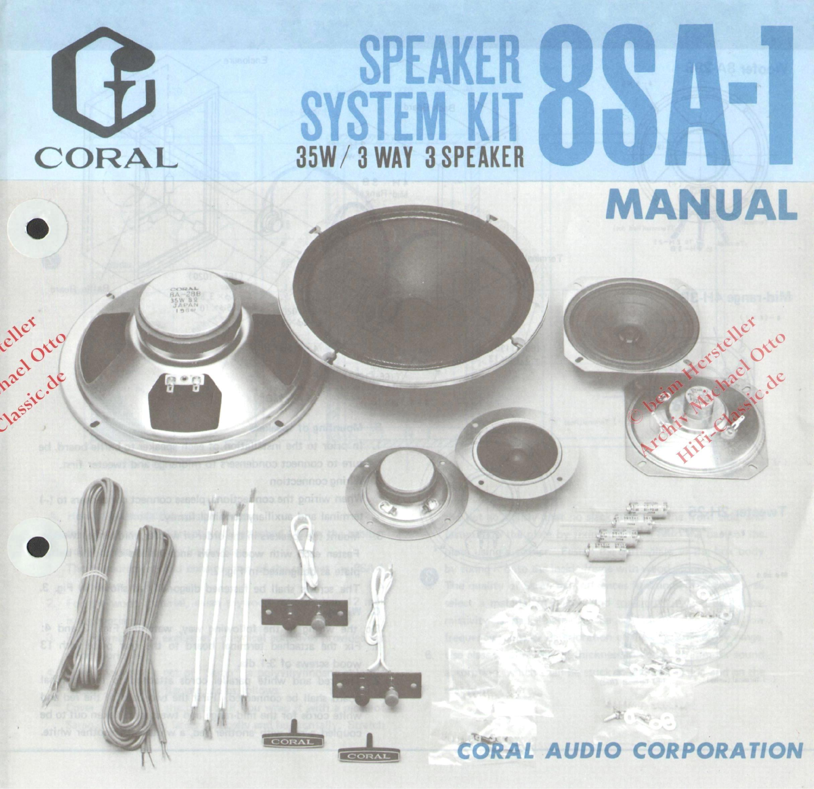 Coral 8SA-1 User guide - ManualMachine.com