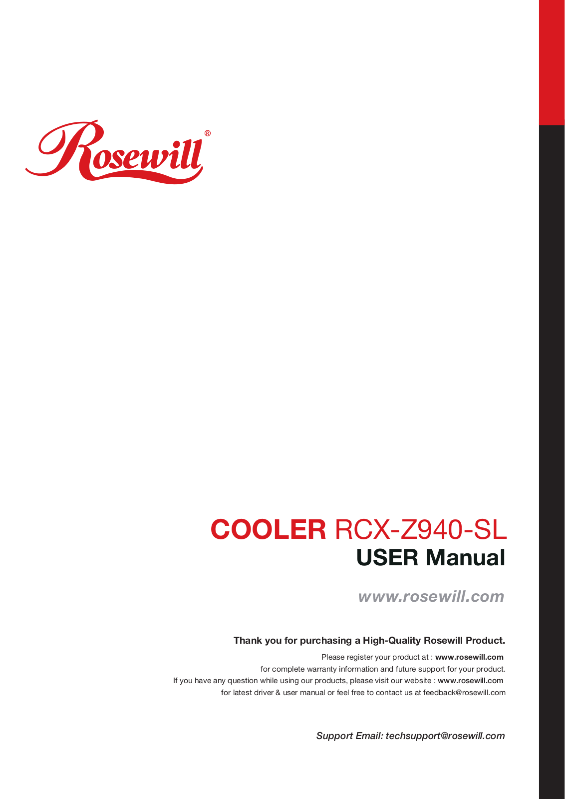 Rosewill RCX-Z940-SL User Manual