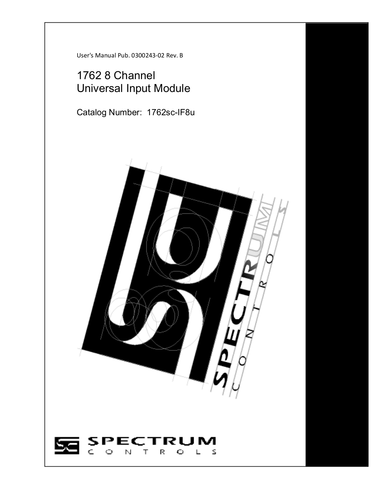 Spectrum Controls 1762sc-IF8U User Manual