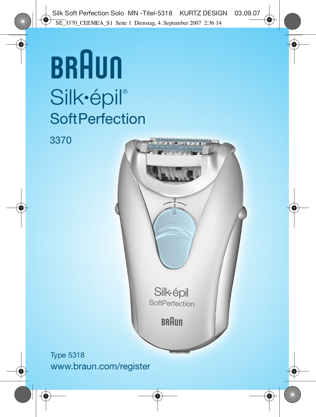 BRAUN 3370 User Manual