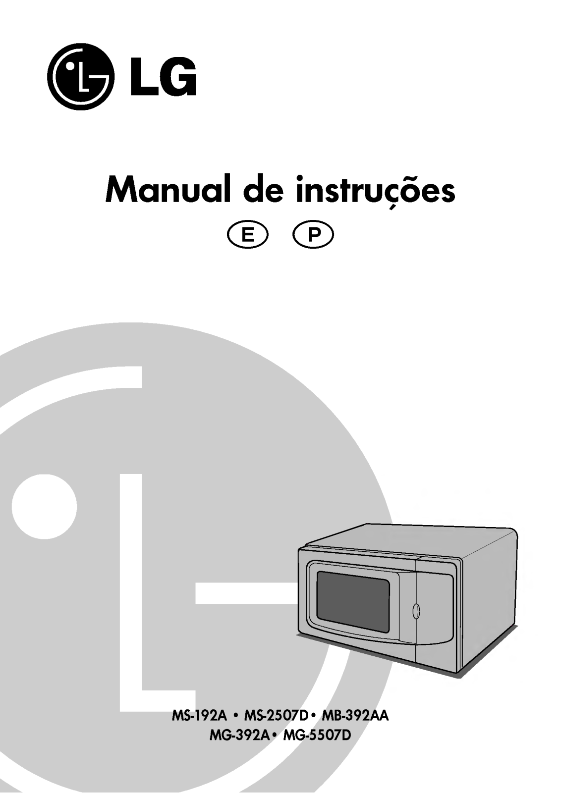 Lg MS-192A, MS-2507D, MB-392AA, MG-392A, MG-5507D Instruction Manual