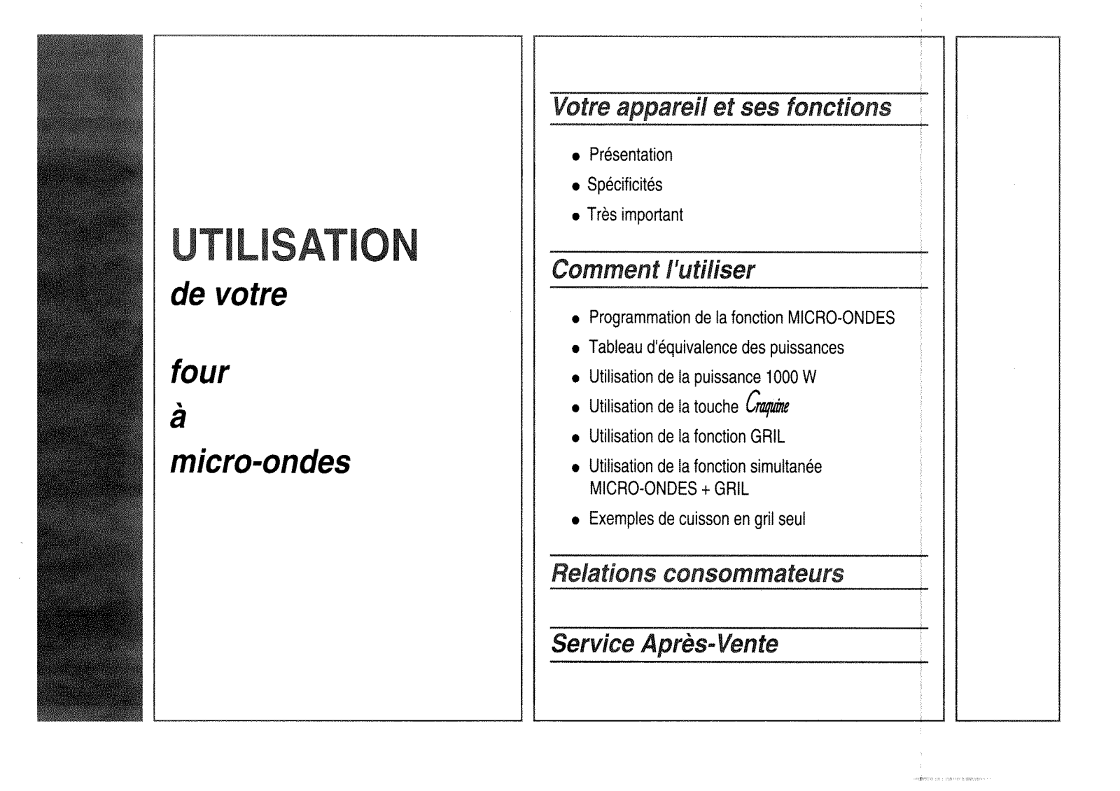 BRANDT M210BP User Manual