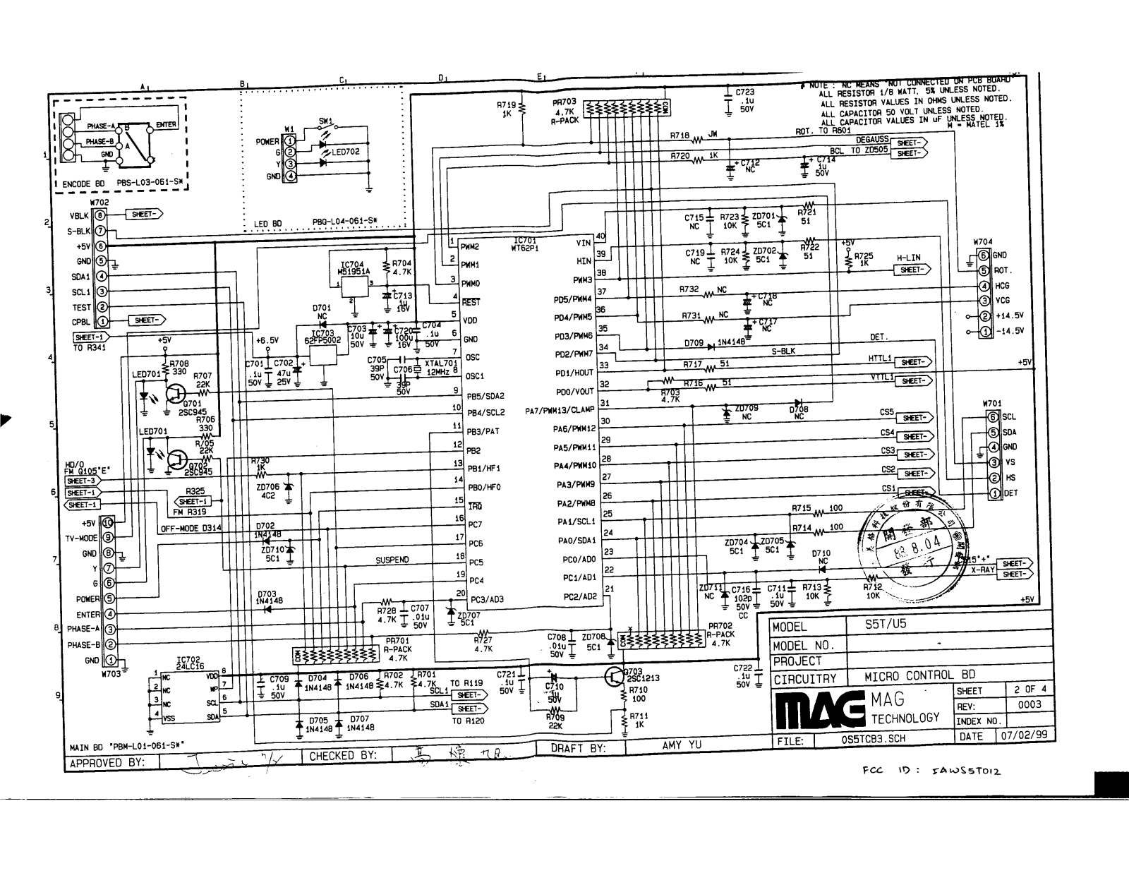 MAG IAWS5T012 Schematic