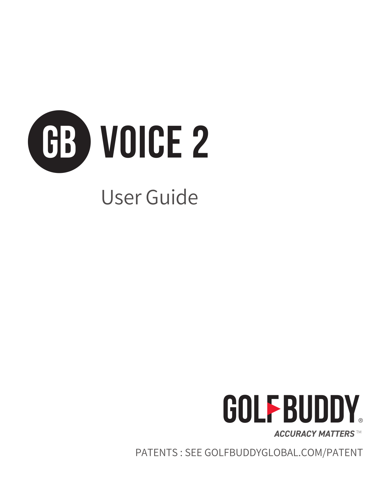 Golf Buddy GB VOICE2 User Manual