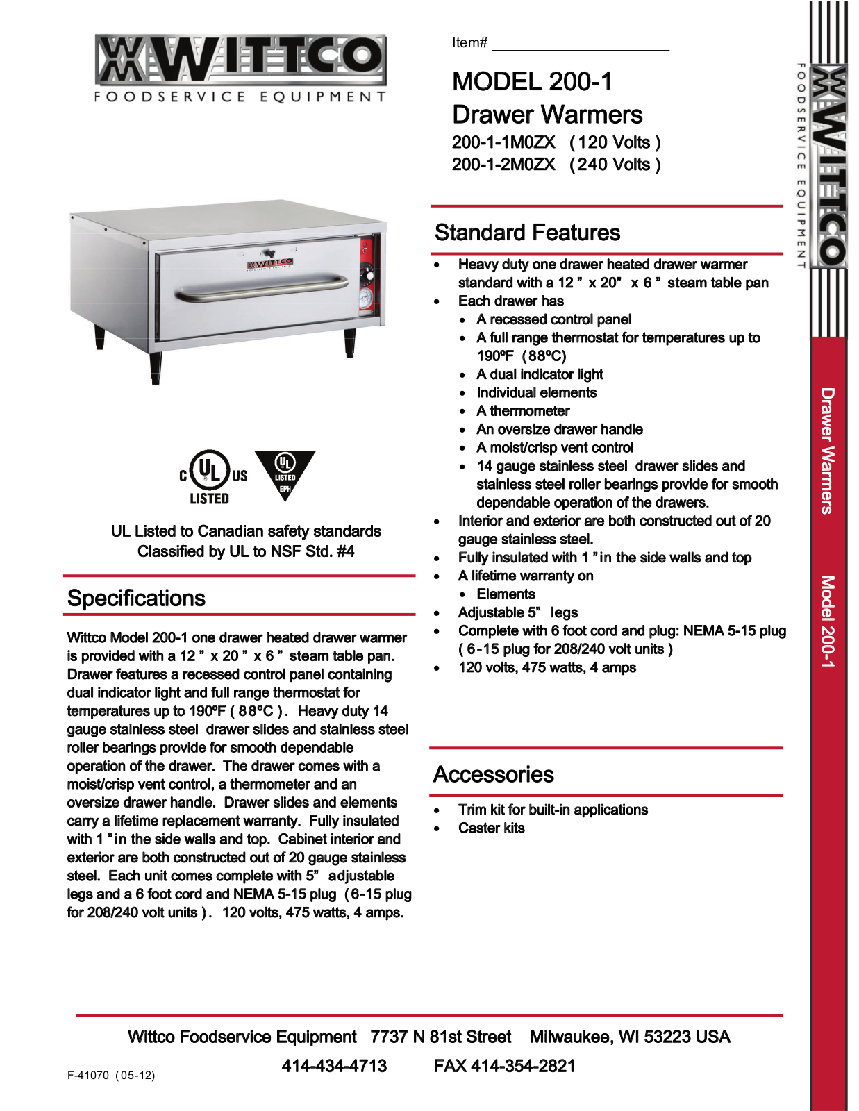 Wittco 200-1 User Manual