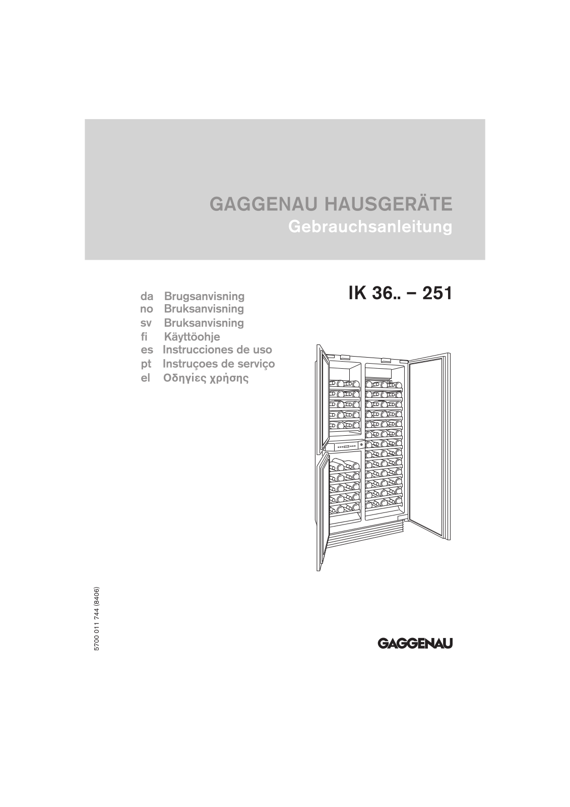 Gaggenau IK367251, IK360251, IK362251, IK363251, IK364251 User Manual