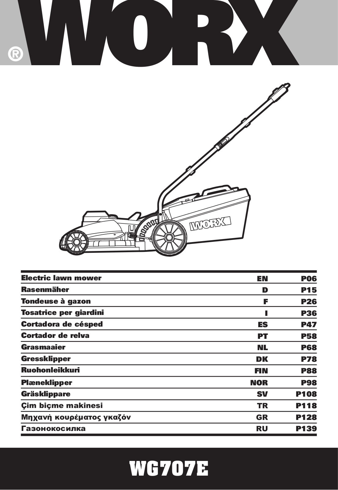 Worx WG707E User Manual