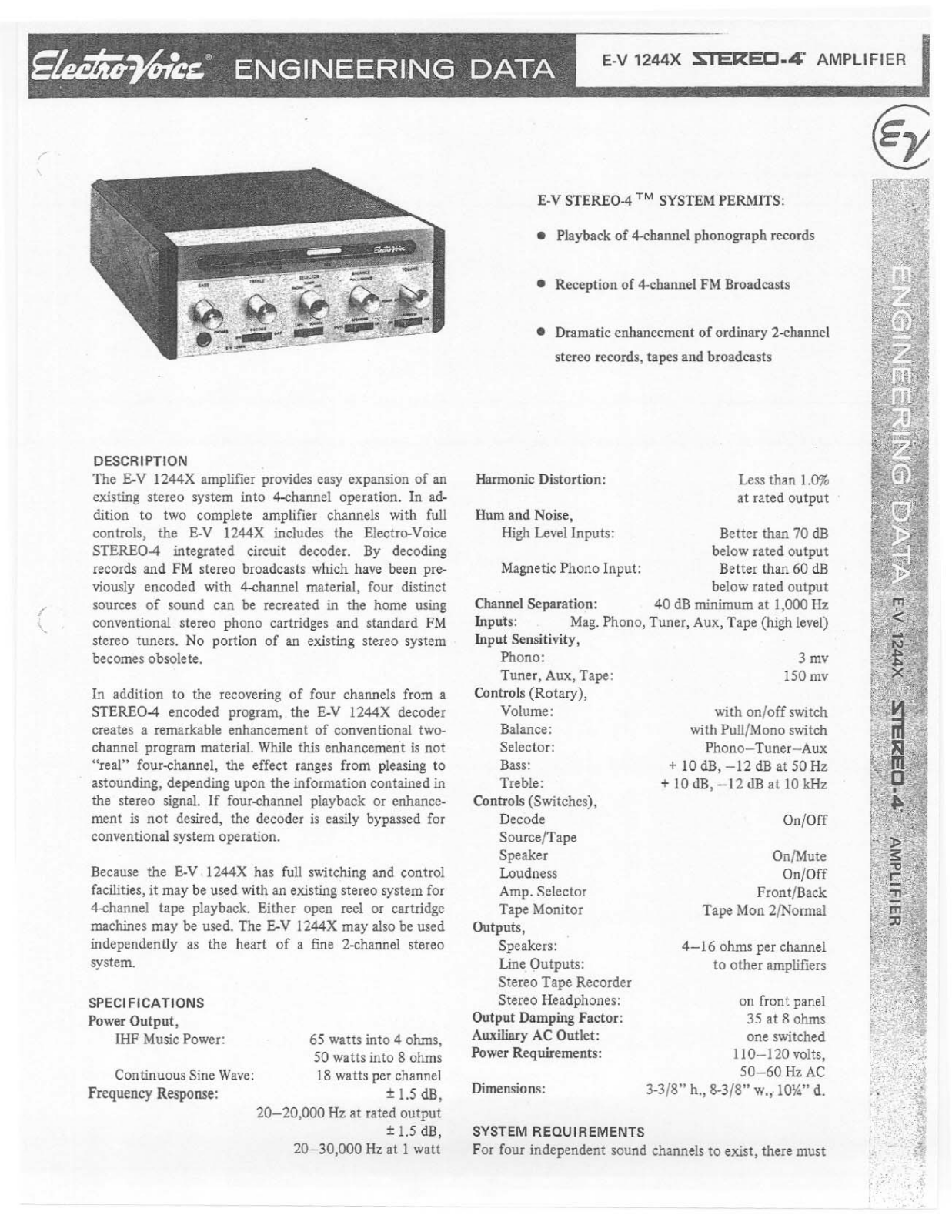 Electro-Voice EV-1244-X Brochure