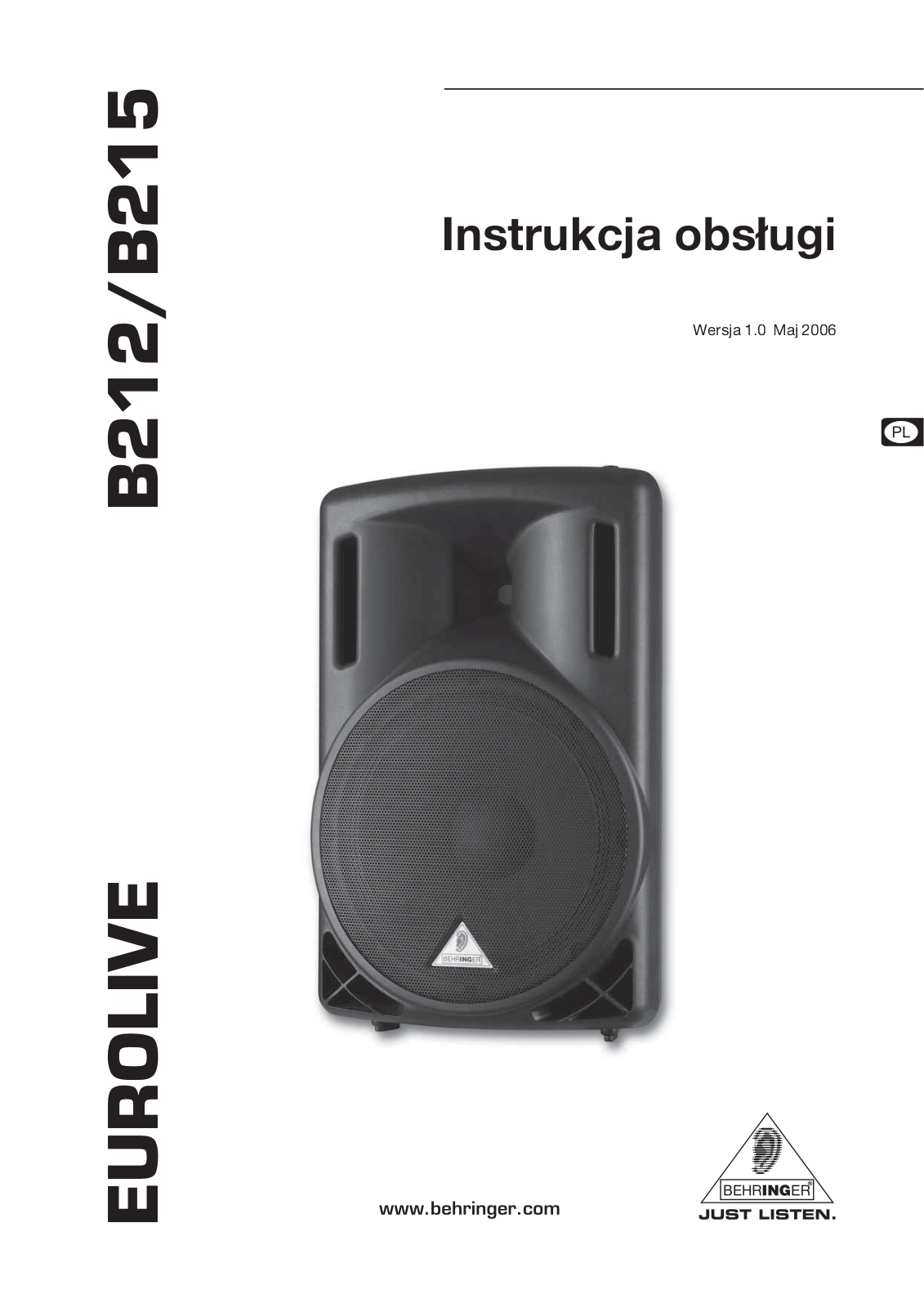 Behringer B212, B215 User Manual