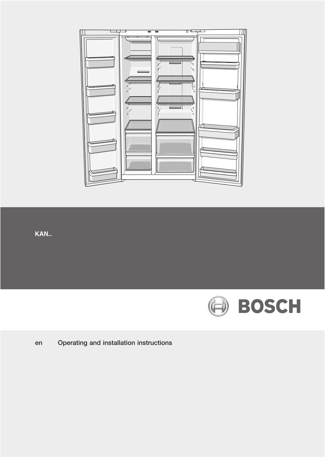 Bosch KAN62V40GB, KAN62V41GB User Manual