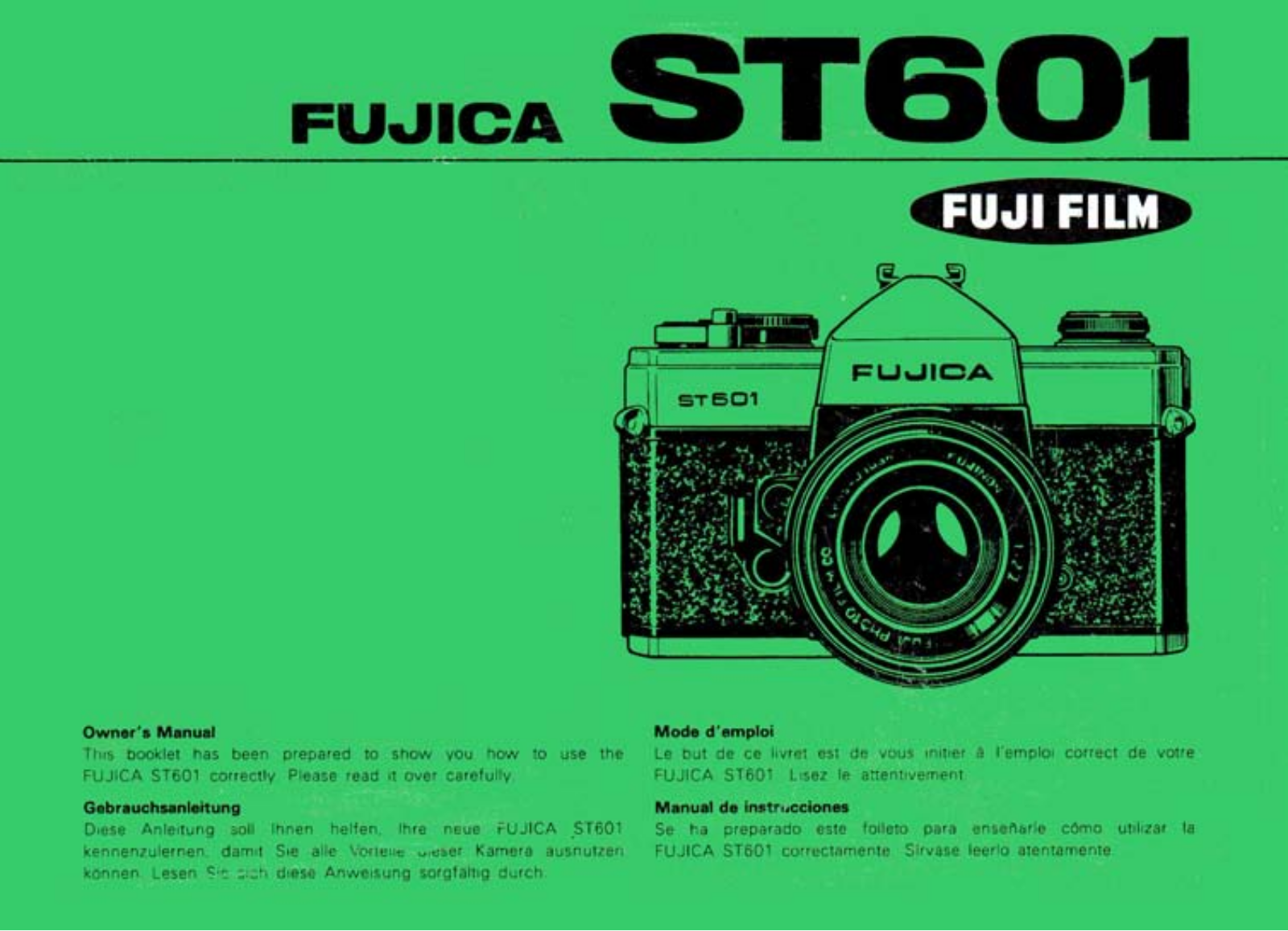 FUJICA ST601 User Manual