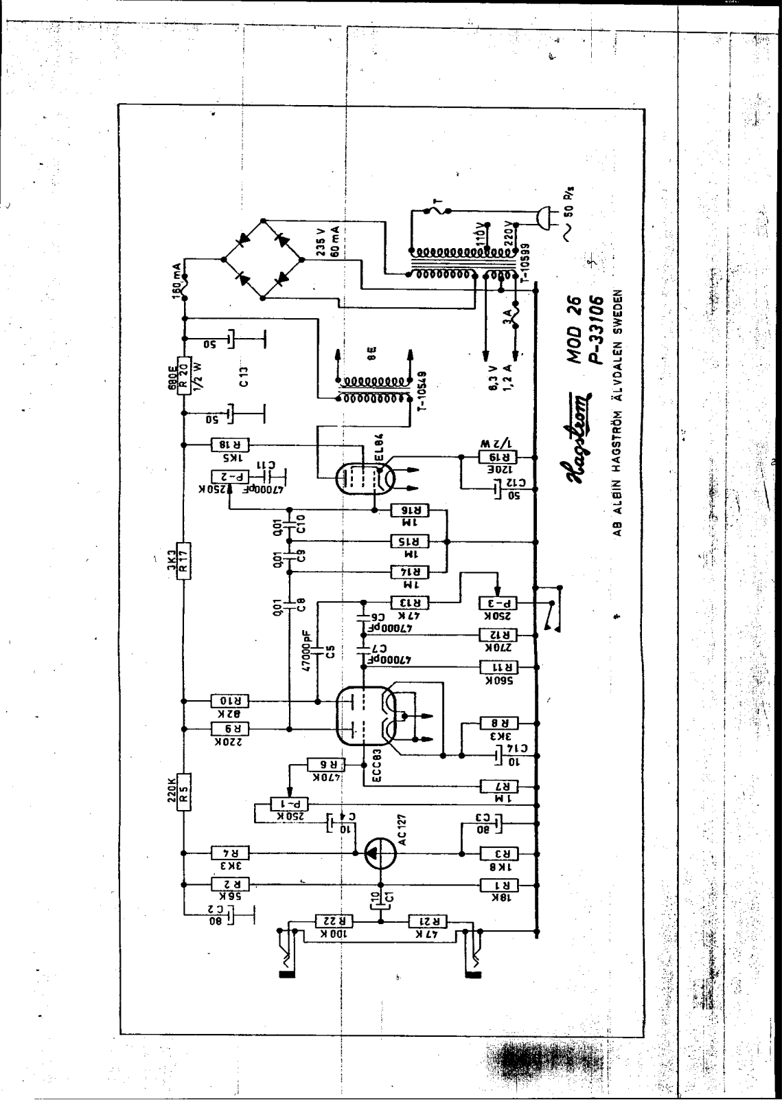 Hagstrom 26 schematic