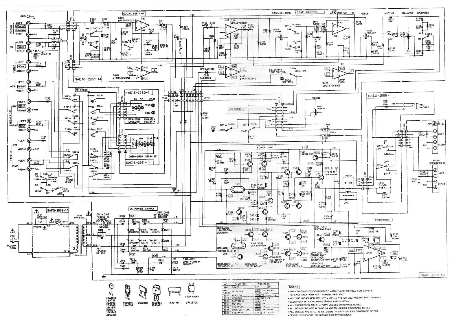 Onkyo A-8430 Schematic