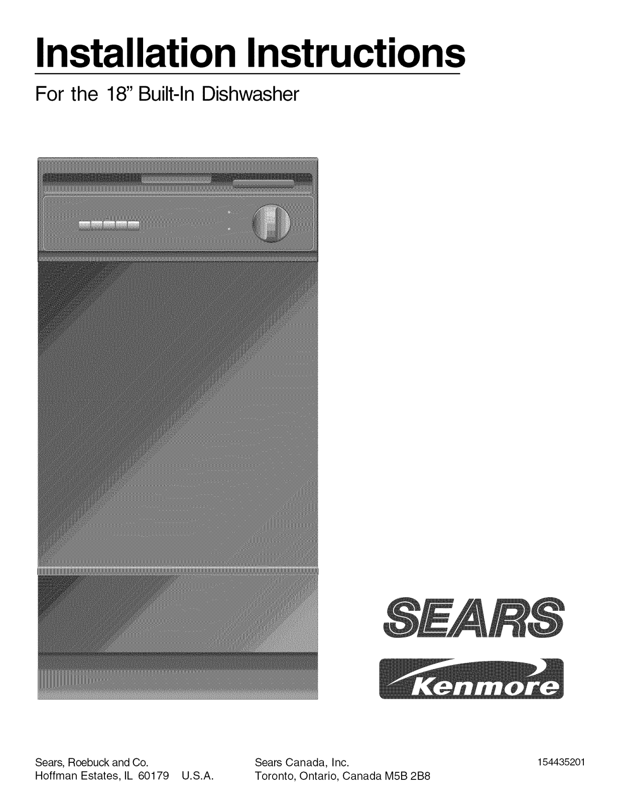 Kenmore 58717248400, 58717252201 Installation Guide - ManualMachine.com