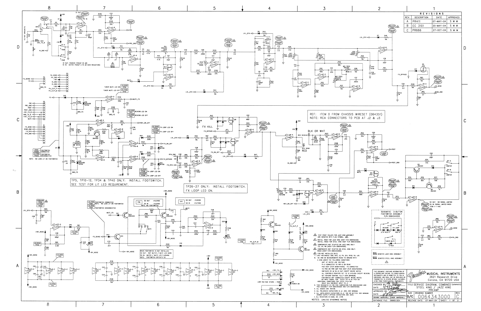 Fender Jazz-King-C Schematic